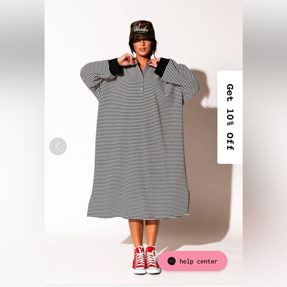Lalaland University Oversized Polo Dress